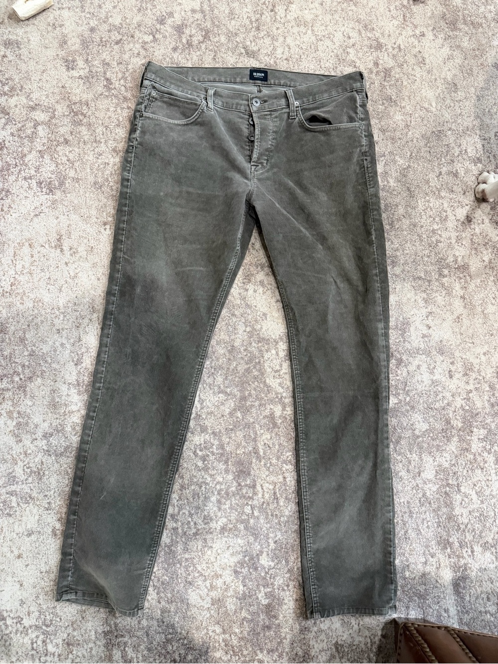Hudson Men’s Corduroy Green Pants